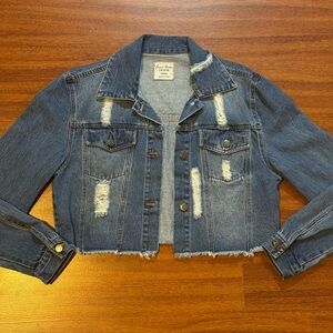 Distressed Blue Denim Jacket